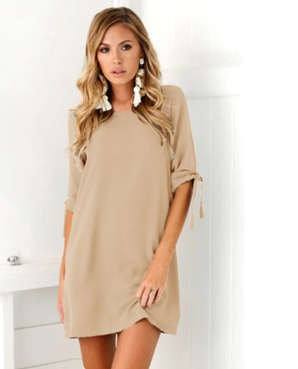 Chiffon Printed Dress - Floral Design Dress