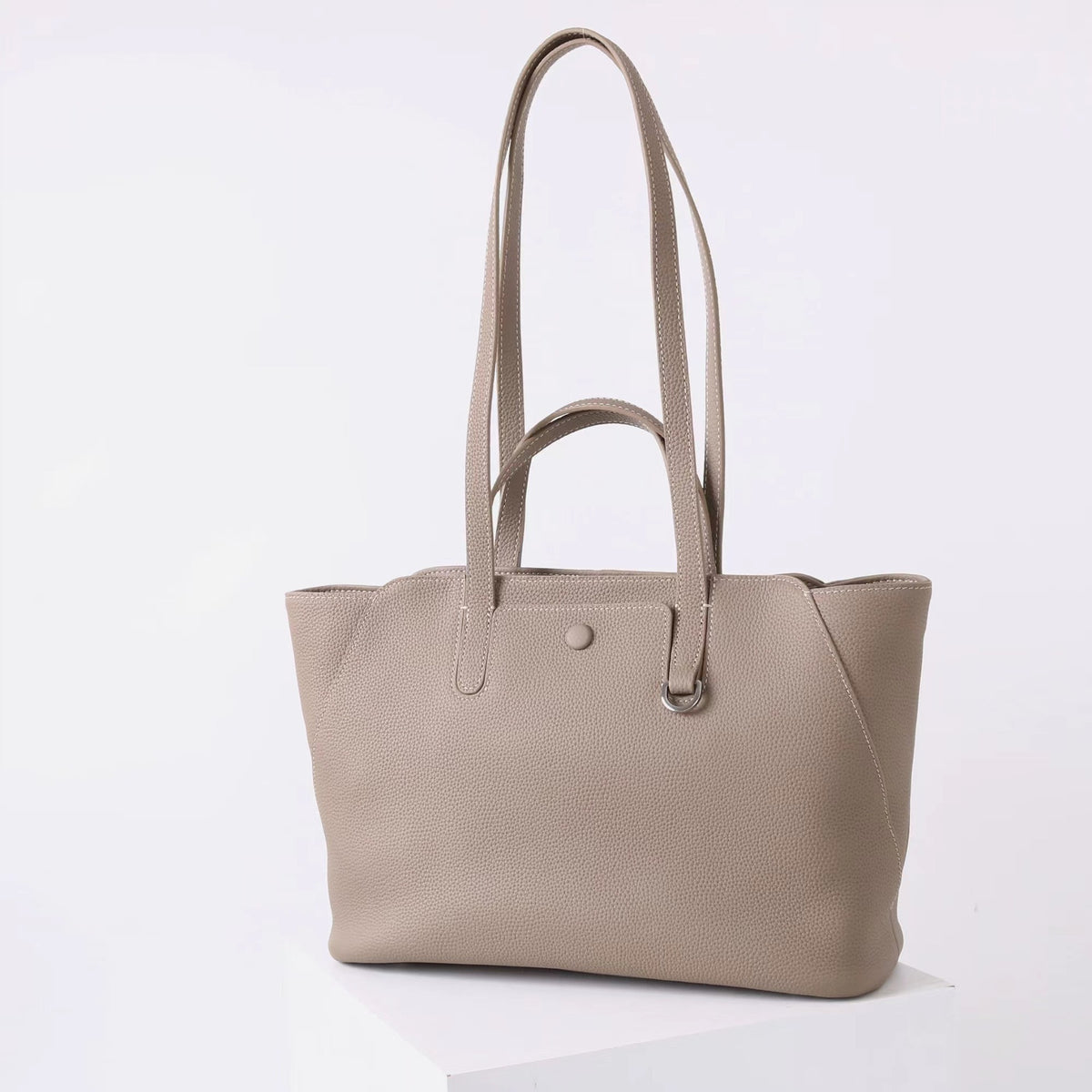 Stylish First-layer Cowhide Hand-held Underarm Bag