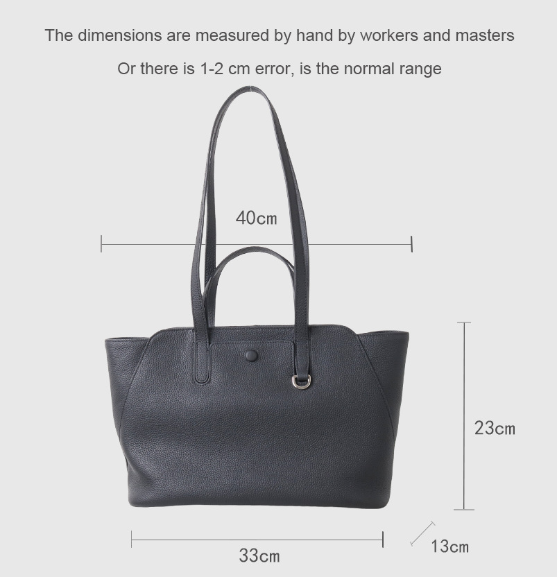 Stylish First-layer Cowhide Hand-held Underarm Bag