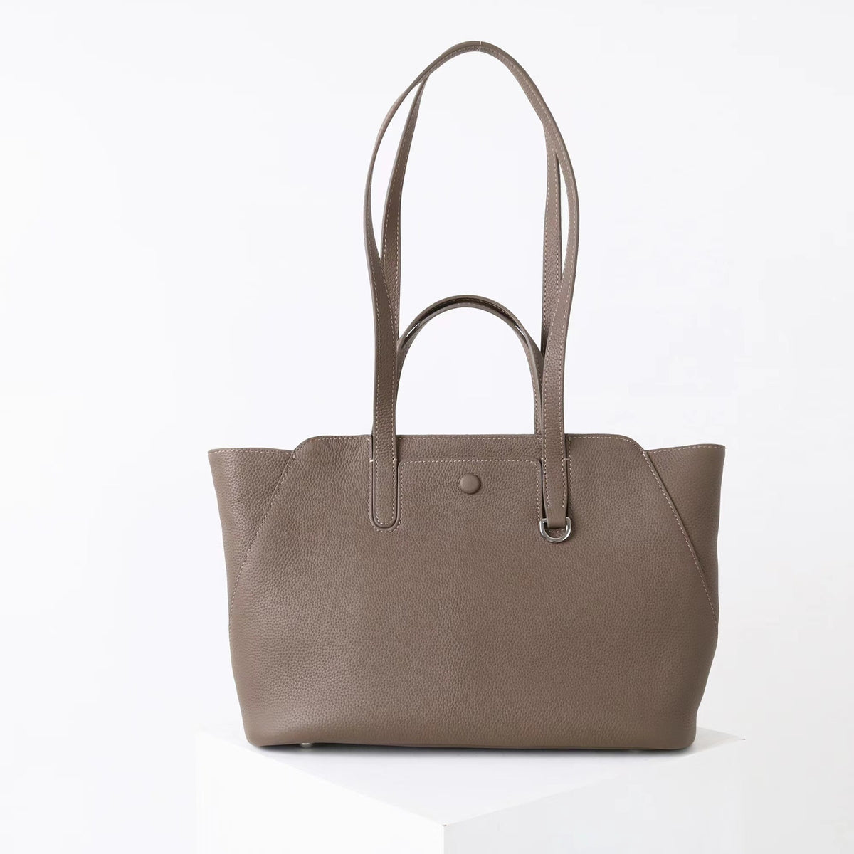 Stylish First-layer Cowhide Hand-held Underarm Bag