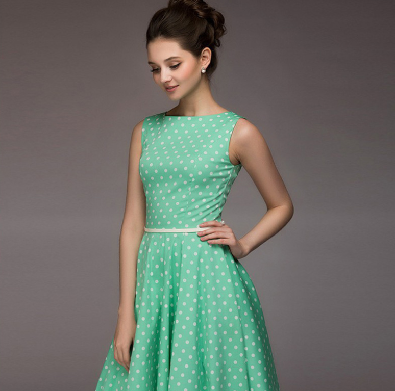 Polka Maxi Dress