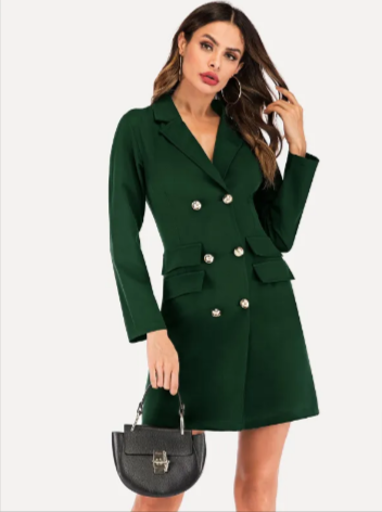 Double Breasted Suit Jacket Dress