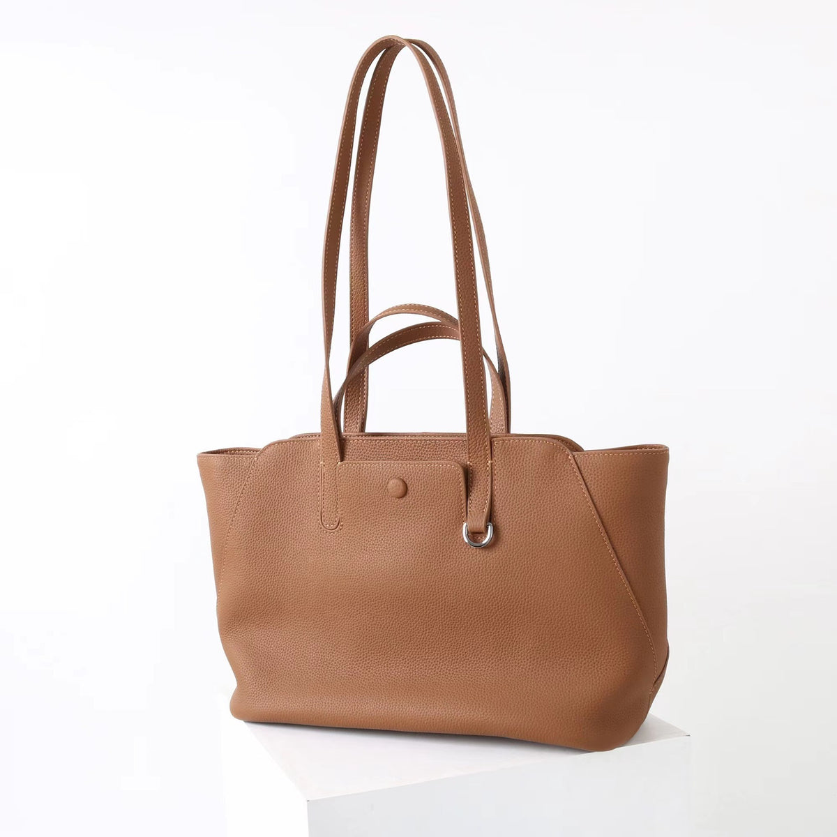 Stylish First-layer Cowhide Hand-held Underarm Bag