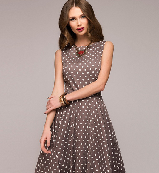 Polka Maxi Dress