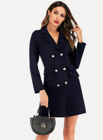 Double Breasted Suit Jacket Dress