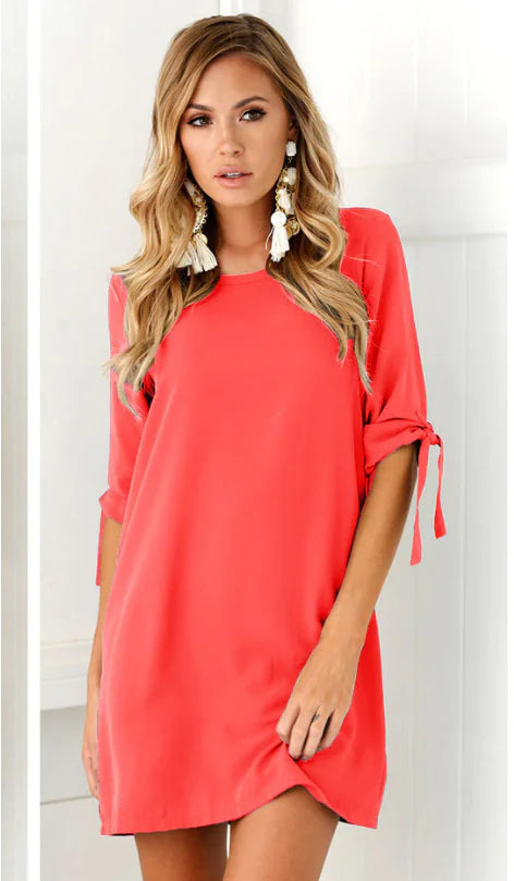 Chiffon Printed Dress - Floral Design Dress