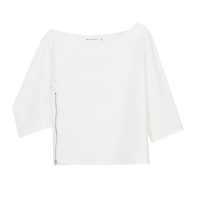 Chic Off-Shoulder Shirt and Elegant Loose Blouse