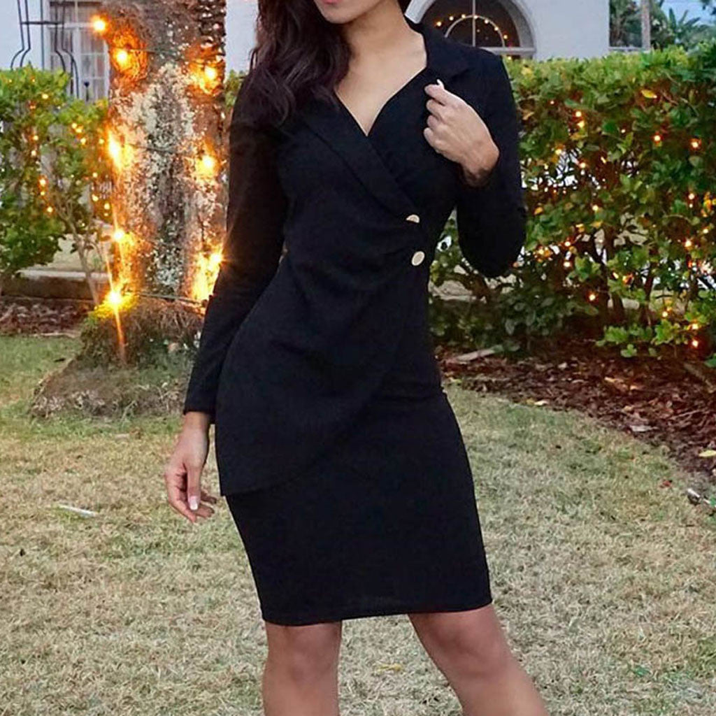 Casual Work Dress, Slim Fit