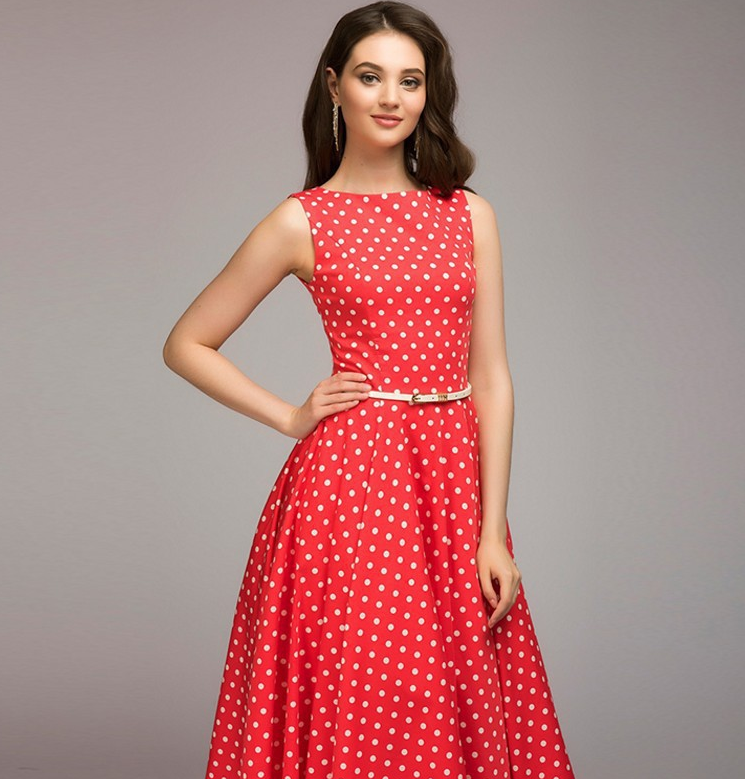 Polka Maxi Dress