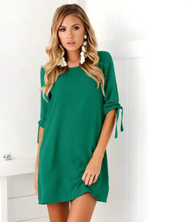 Chiffon Printed Dress - Floral Design Dress